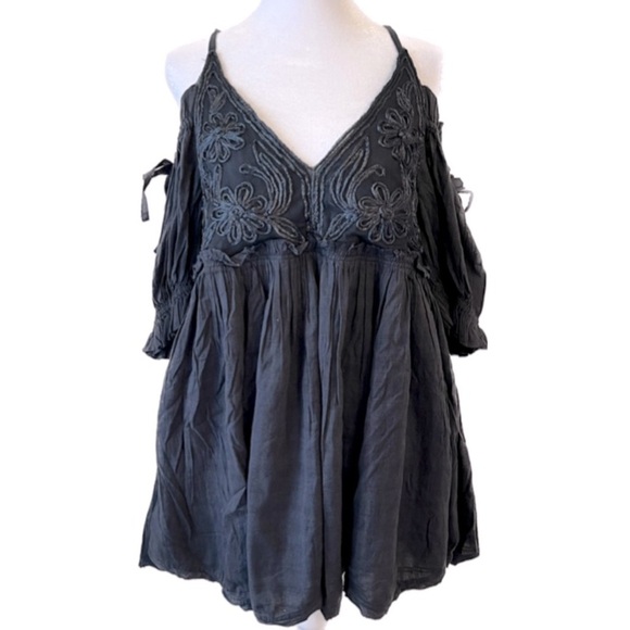 NEW FREE PEOPLE - Babydoll dress tunic Bali Badlands - Picture 3 of 12